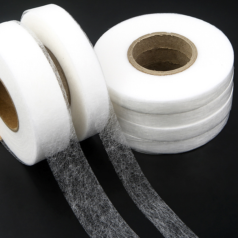 Home Textiles Online - Tissu Adhésif à Maille Thermofusible Noir