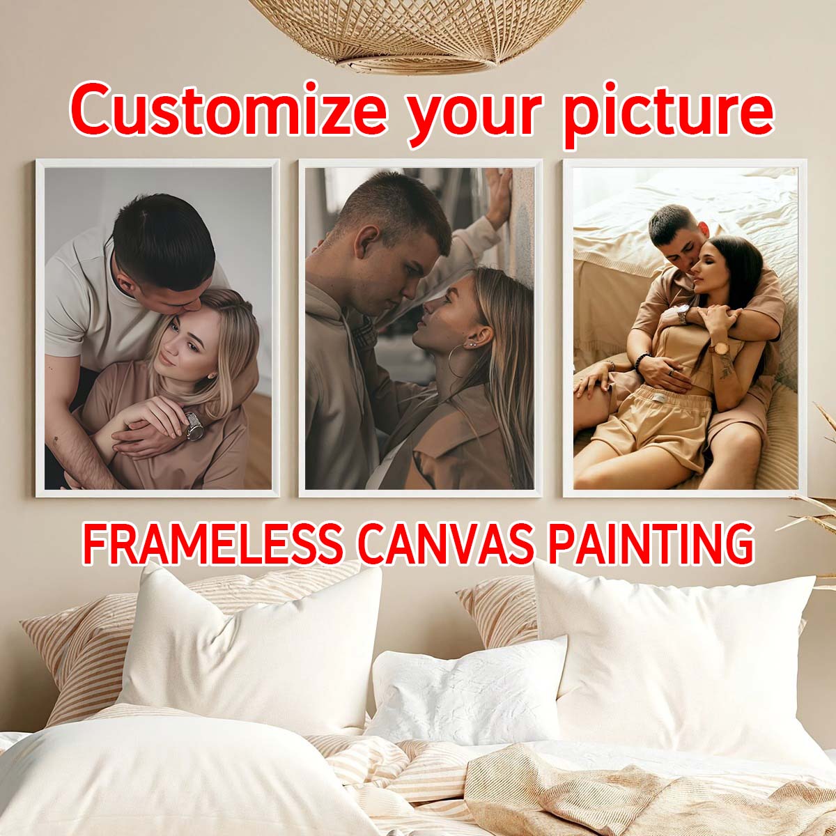 Home And Textiles Today - Triptyque - Cadre photo en bois