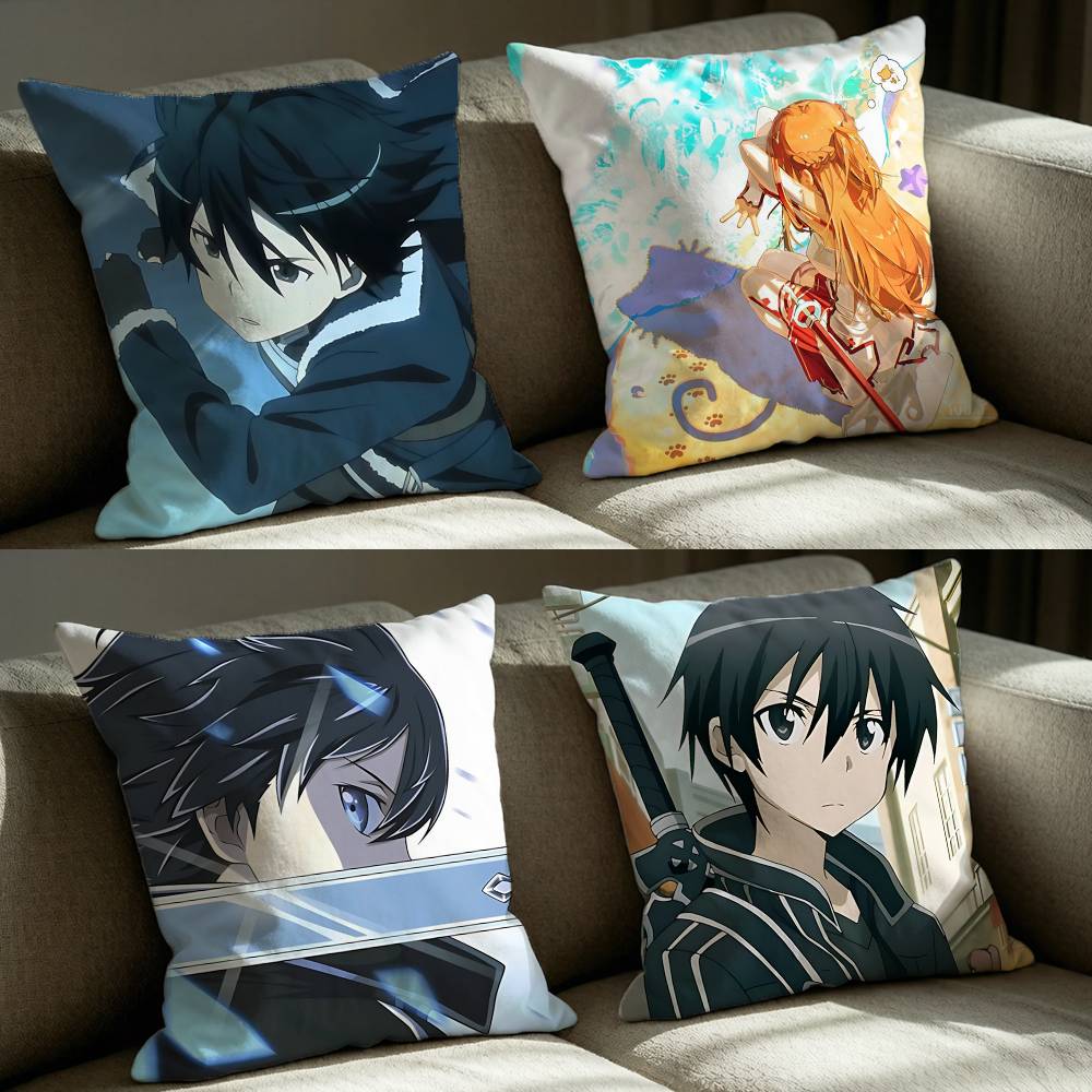 Home Textiles Online - Housse de coussin carrée Kirito SAO