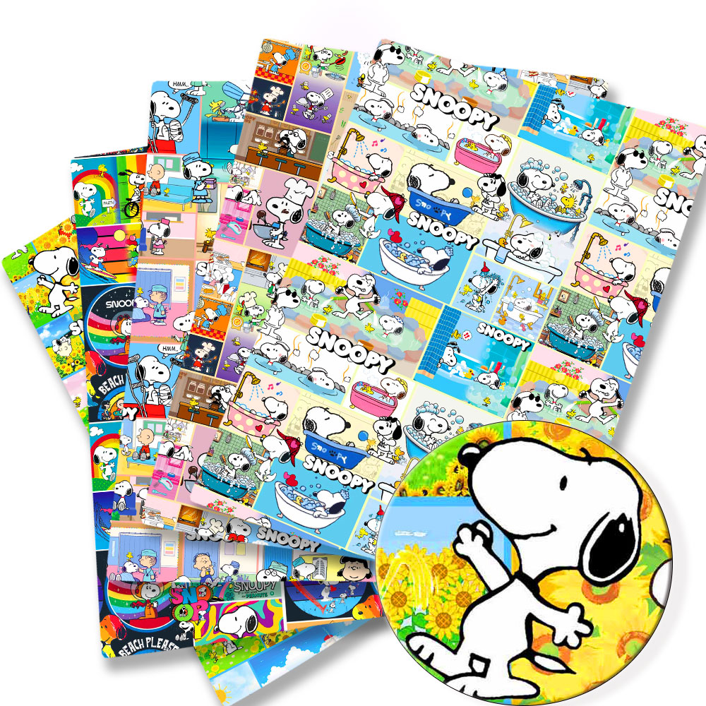 Home Textiles Curtains - Tissu TAKARA TOMY Snoopy 140x50CM, imprimé