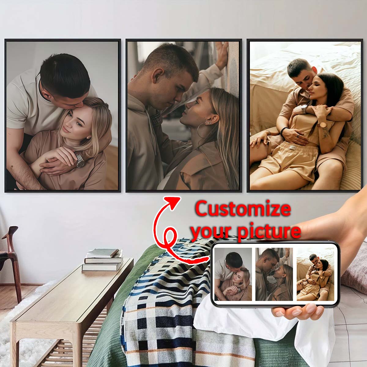 Triptyque - Cadre photo en boi - Home And Textiles Today avis et prix