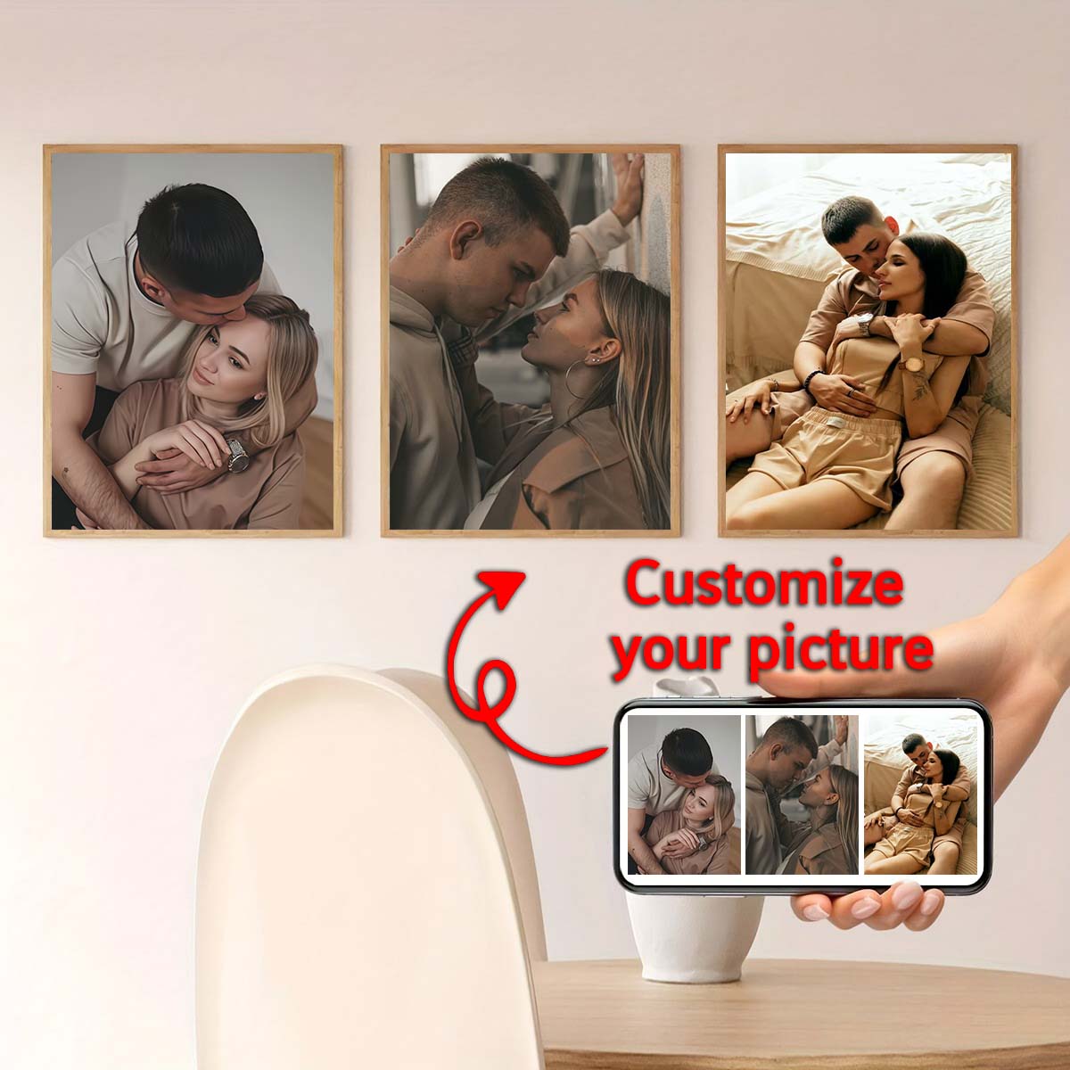 Triptyque - Cadre photo en boi - Home And Textiles Today avis et prix