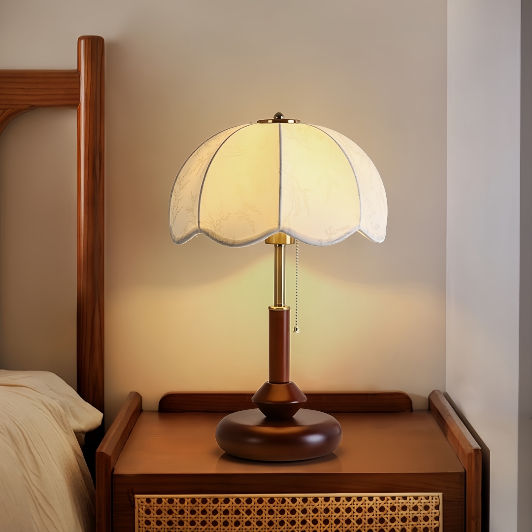 Lampe de table vintage à abat- - Home Textiles avis et prix