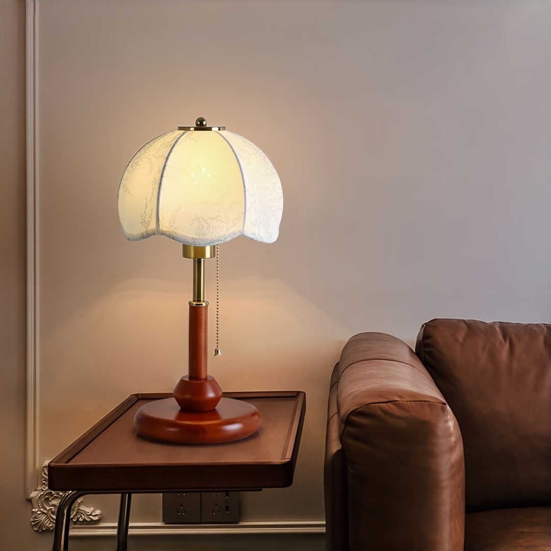 Lampe de table vintage à abat- - Home Textiles avis et prix