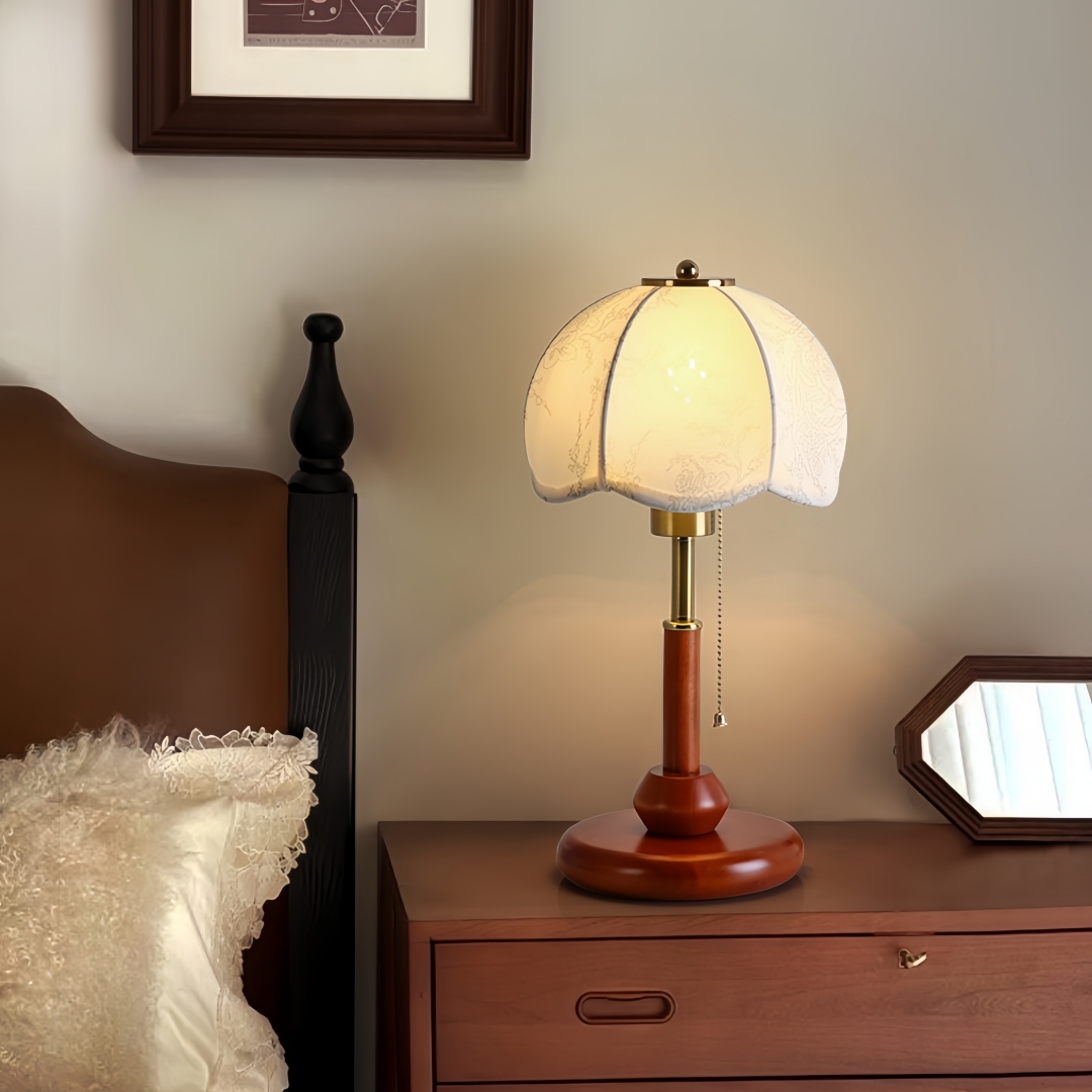 Lampe de table vintage à abat- - Home Textiles avis et prix