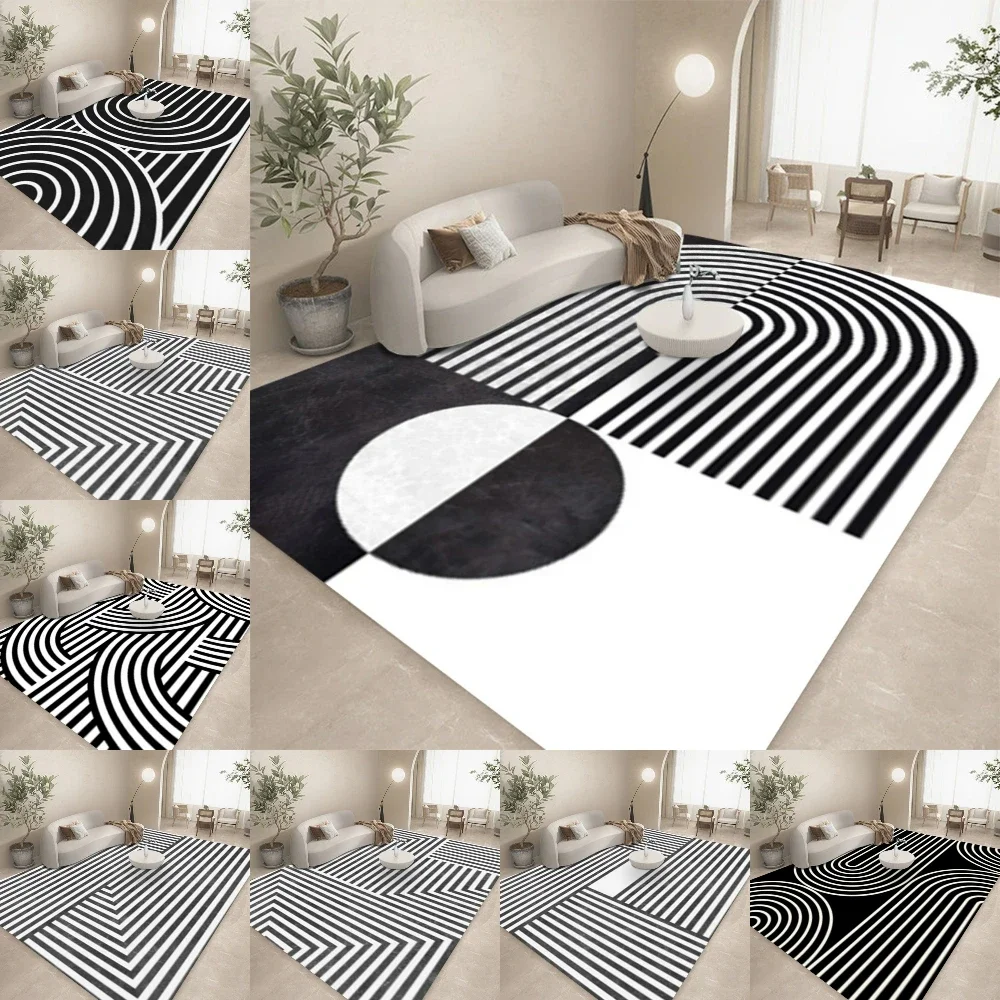 HD-noir blanc ligne géométriqu - Home Lines Textiles avis et prix