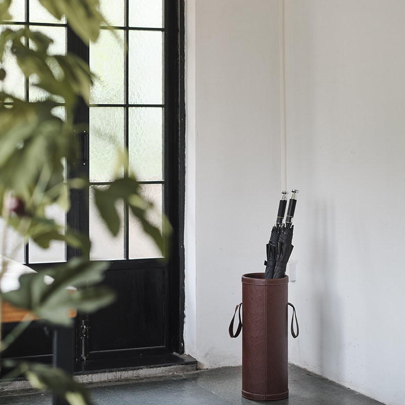 Porte-parapluie en cuir, panie - Home Textiles France avis et prix