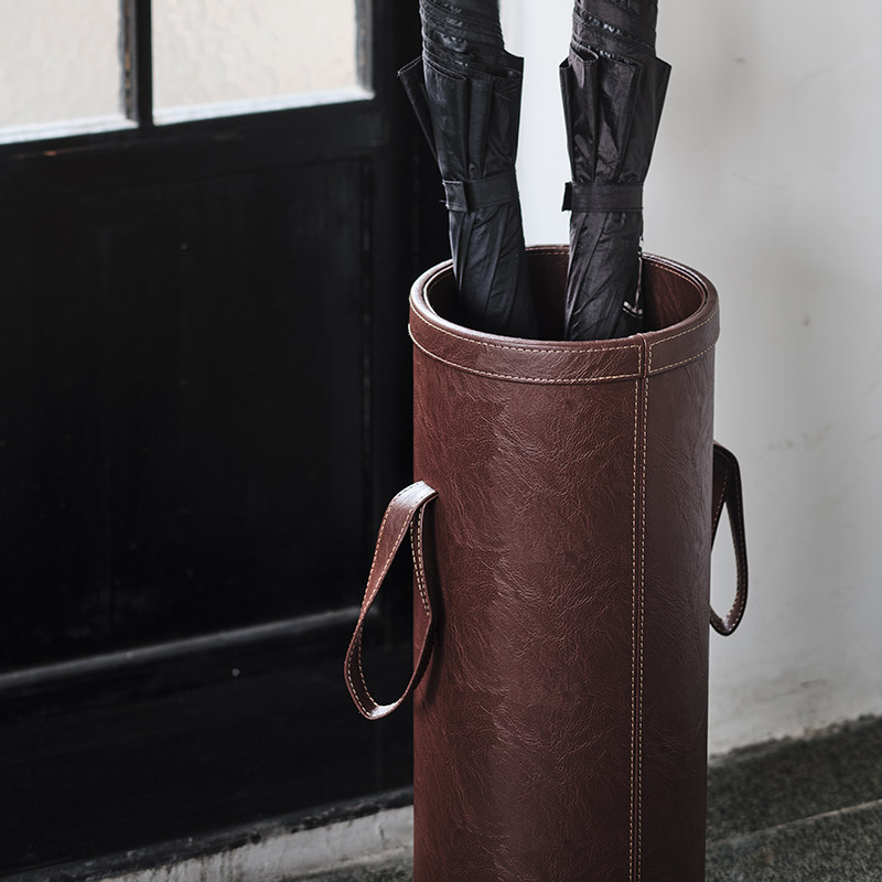 Porte-parapluie en cuir, panie - Home Textiles France avis et prix