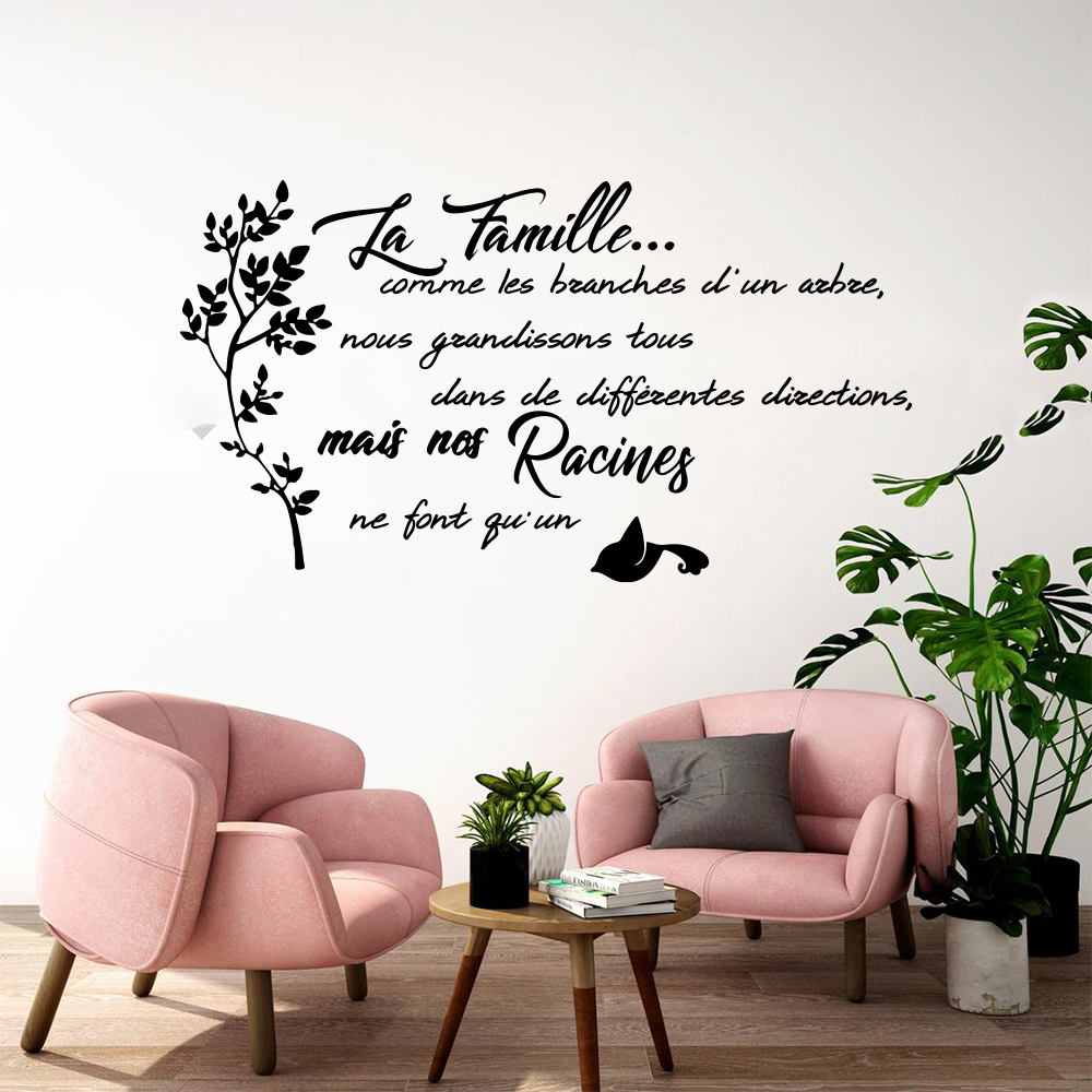 Autocollant mural arbre oiseau - Home Textiles France avis et prix