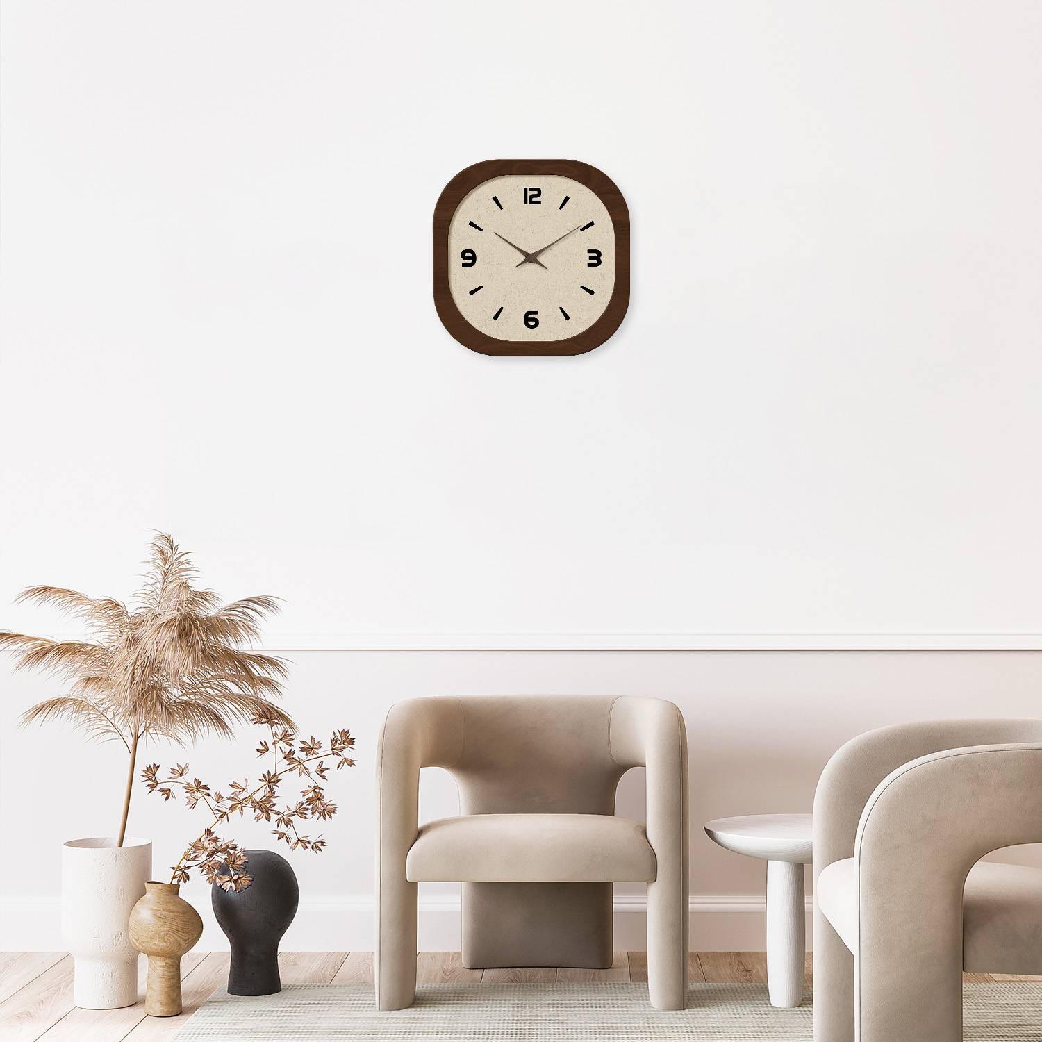 Horloge murale en bois à motif - Home Textiles France avis et prix
