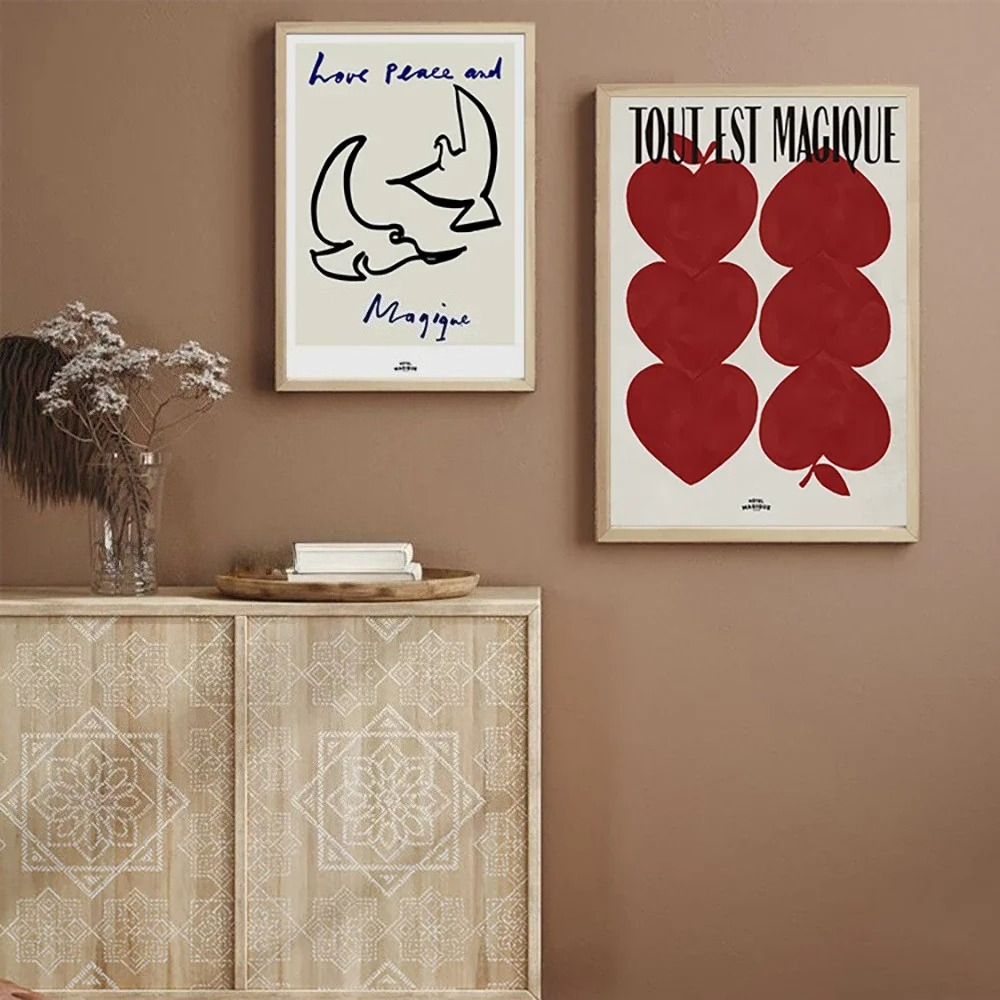 Affiche d'amour nordique moder - Home Textiles France avis et prix