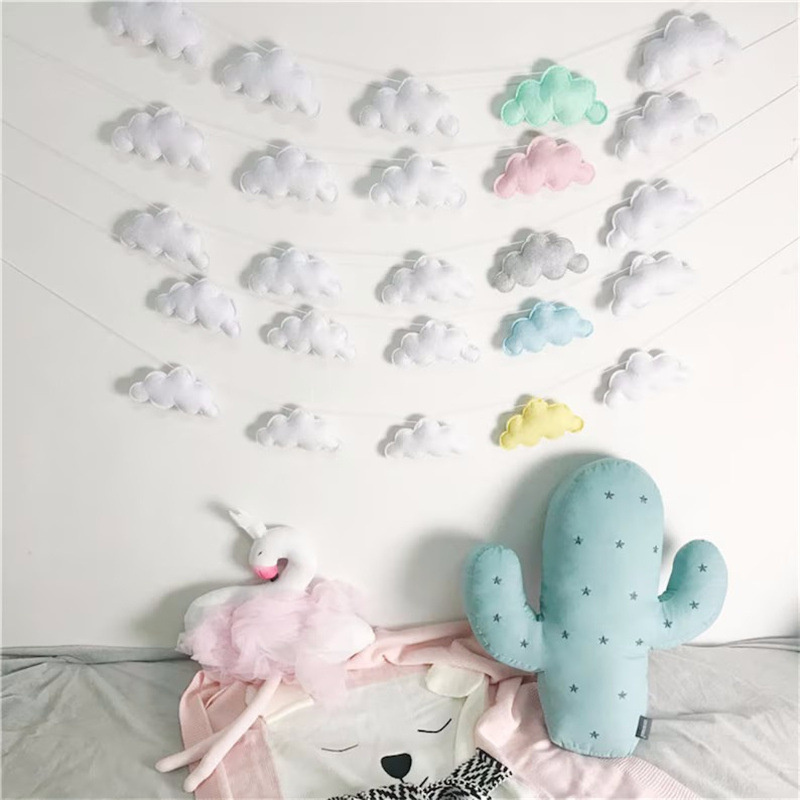 Guirlandes de nuages en feutre - Home Textiles Curtains avis et prix